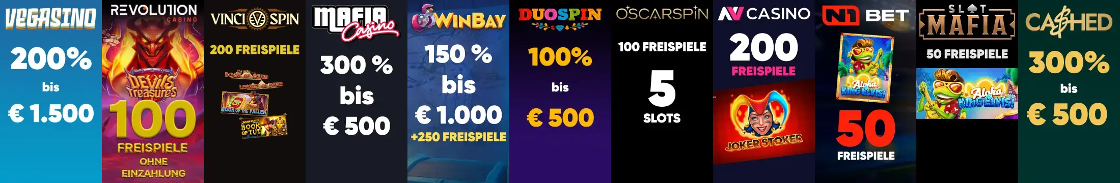 Vegasino Casino Slider