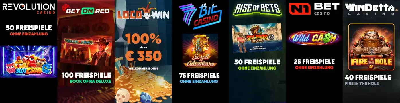 Revolution Casino Freispiele Slider