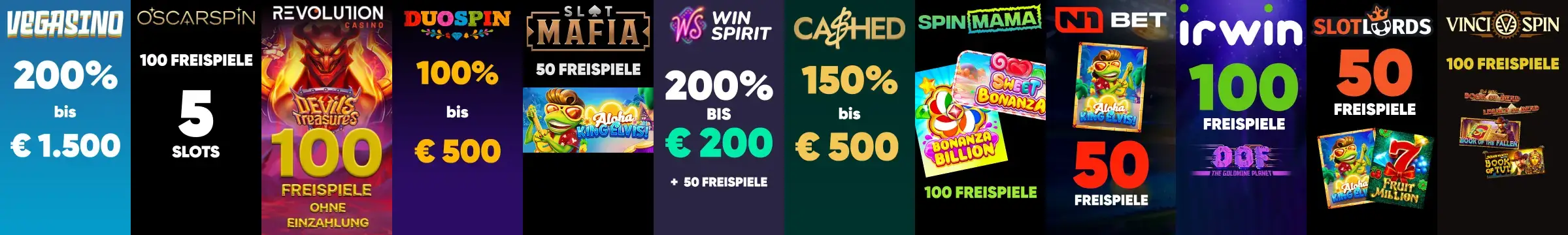 Vegasino Casino Slider
