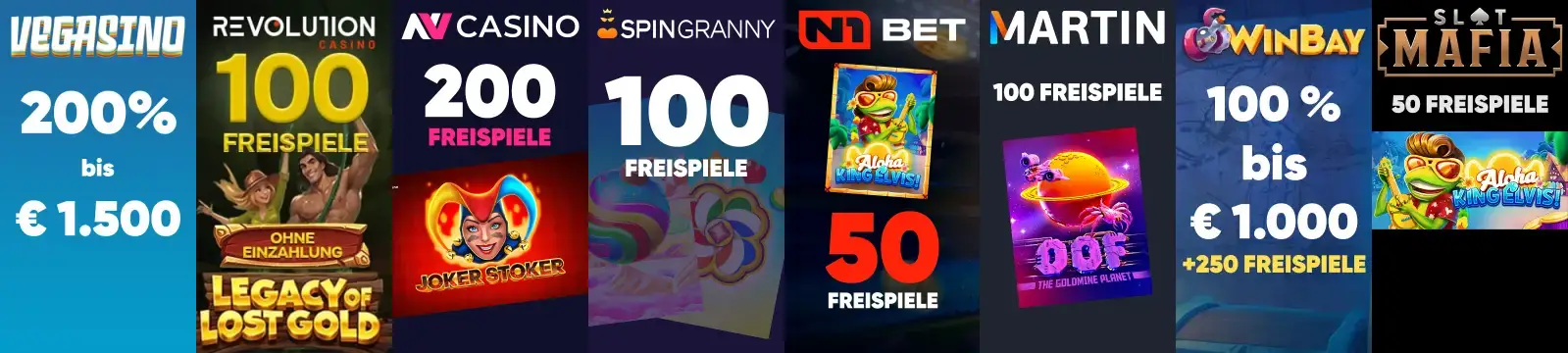 Vegasino Casino Slider