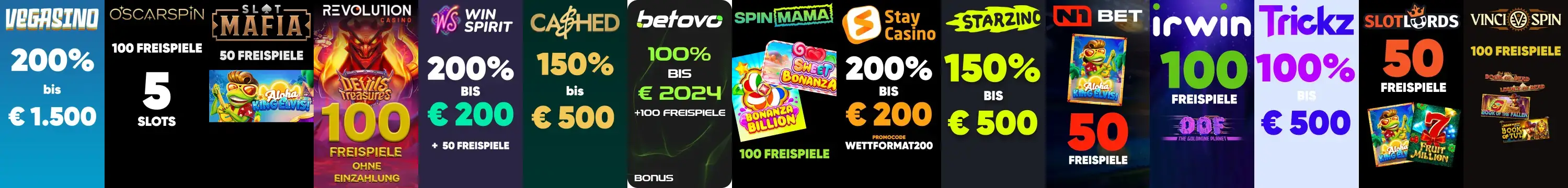 Vegasino Casino Slider