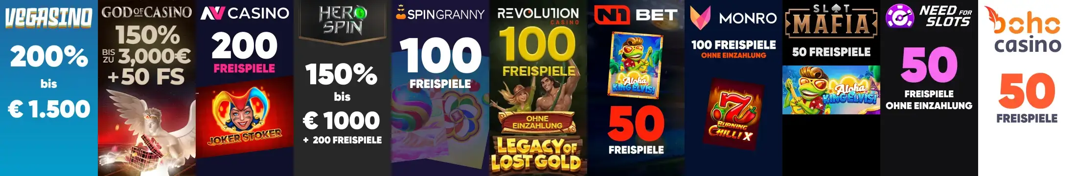 Vegasino Casino Slider