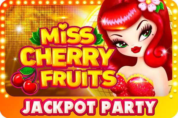 Miss Cherry Fruits Jackpot Party Logo