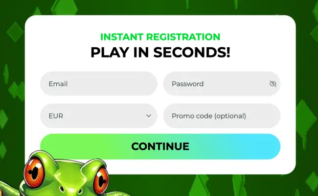 Froggybet Casino Registration