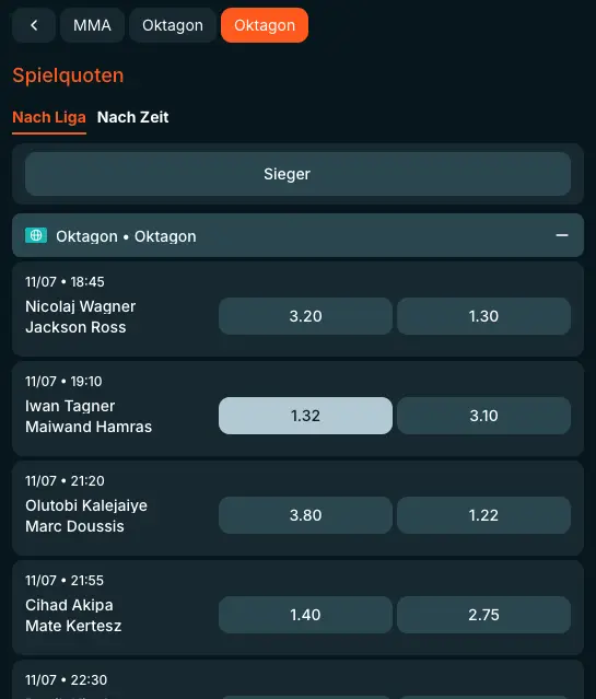 MMA Betting