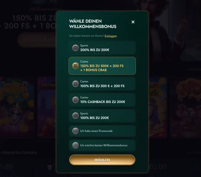 Cashed Casino Test