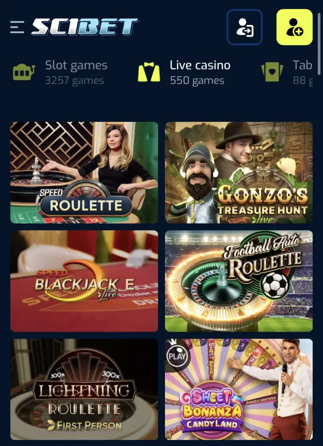 Scibet Casino Test