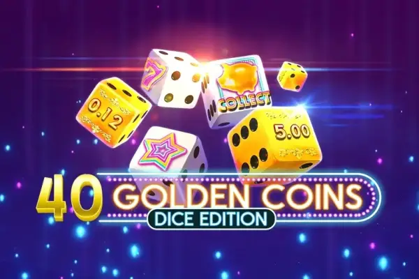 40 Golden Coins Dice Edition Logo