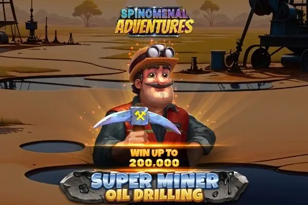 Super Miner - Oil Drilling Logo