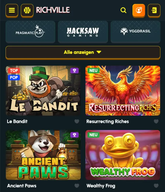 Richville Casino Test