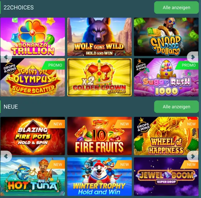 22 Casino Test