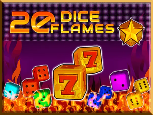 20 Dice Flames Logo