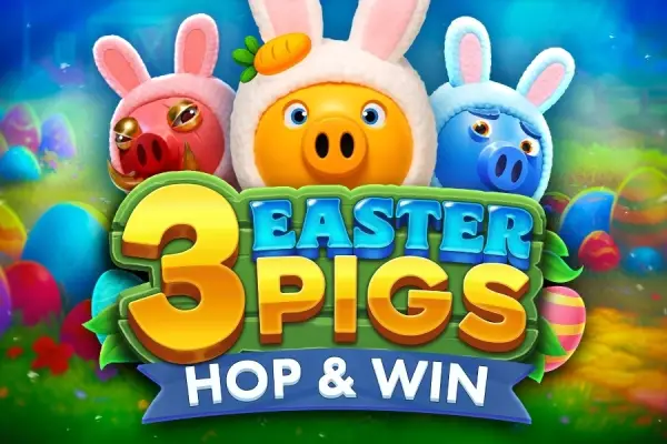 3 Easter Pigs Hop & Win Logo