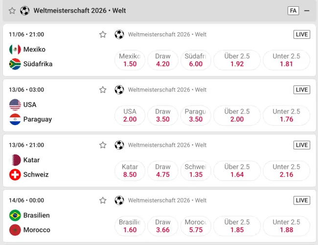 WM Gratiswetten 2026