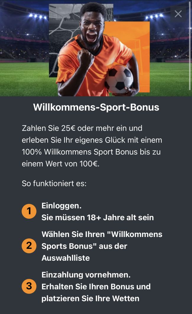 Sportwetten Bonus