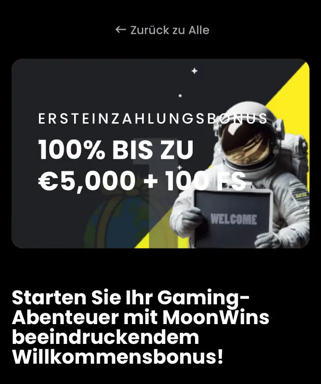 MoonWin Casino Test