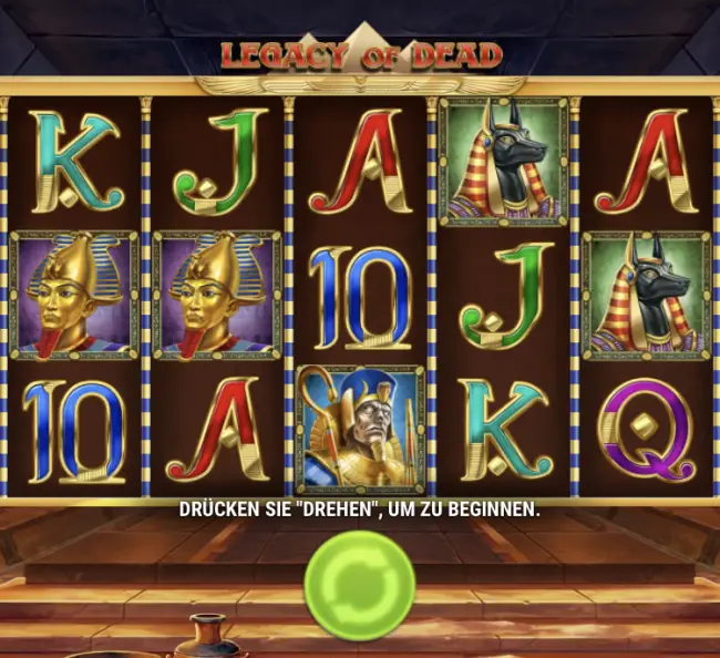 Legacy of Dead, Lunubet Casino