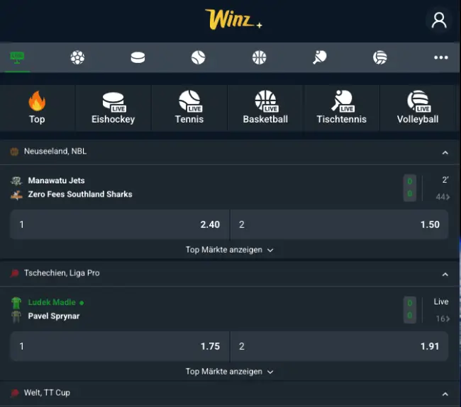 Winz.io Sportwetten Test