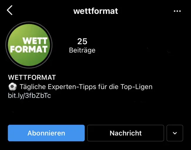 Wettformat Instagram