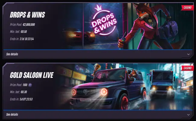 Winrolla Casino Tournaments