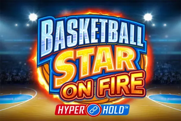 Basketball Star on Fire Logo