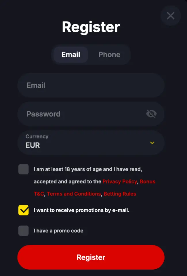 Yep Sport Registration