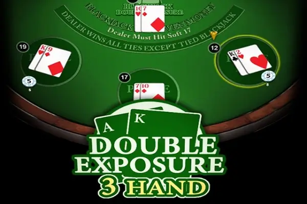 Blackjack Double Exposure 3 Hand Logo