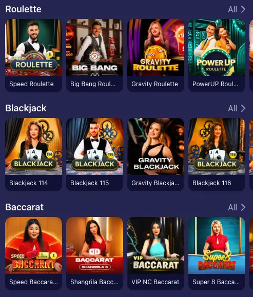 Betmatch Casino Live