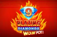 9 Blazing Diamonds WOWPOT! Logo