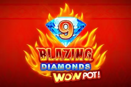 9 Blazing Diamonds WOWPOT! Logo