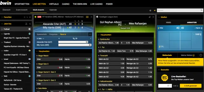 bwin Live Wetten