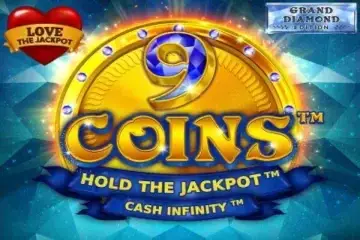 9 Coins Grand Diamond Edition Love the Jackpot Logo