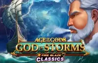Age of the Gods: God of Storms Fire Blaze Logo