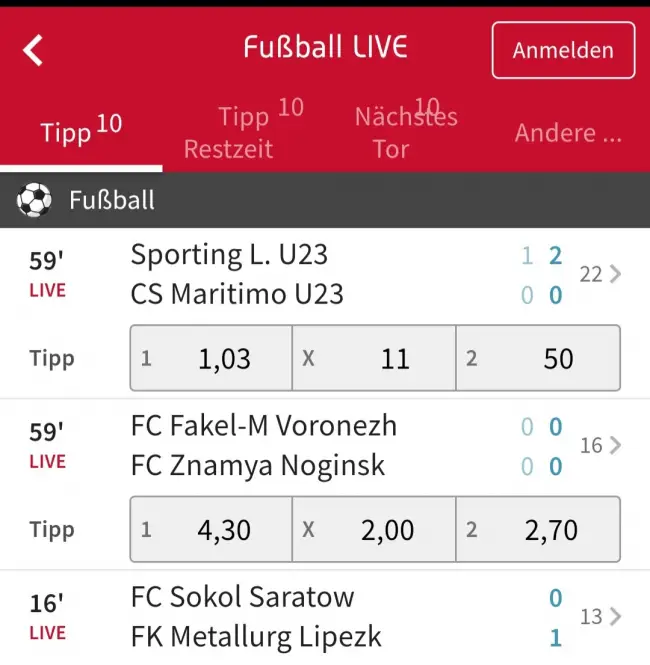 Livescores