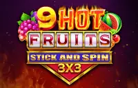 9 Hot Fruits Stick and Spin 3x3 Logo