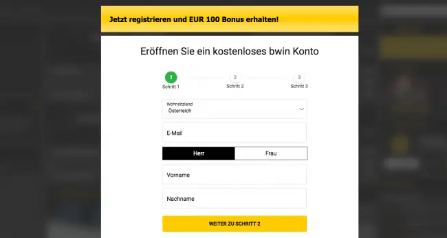 Bwin Anmeldung