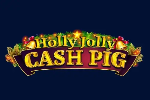 Holly Jolly Cash Pig Logo