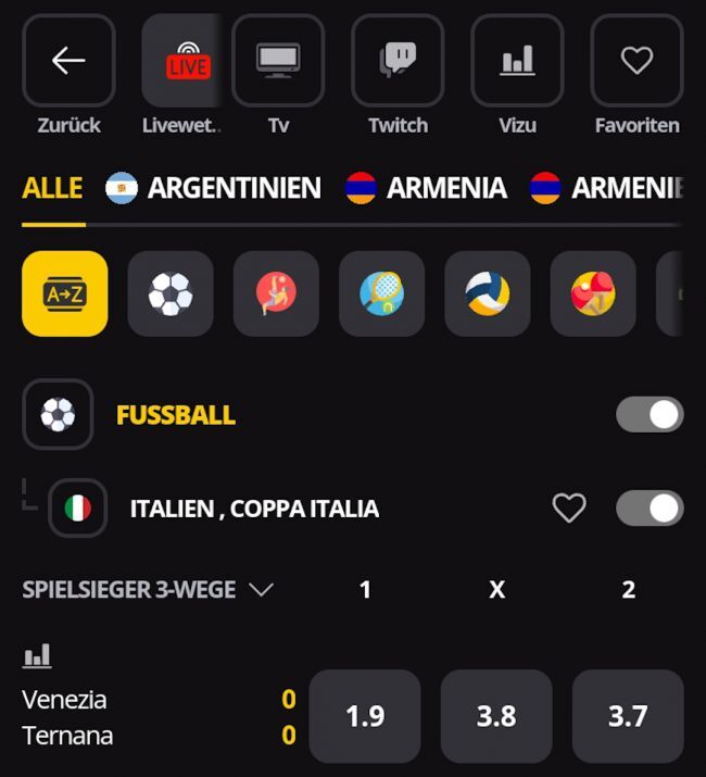 LV BET Livecenter