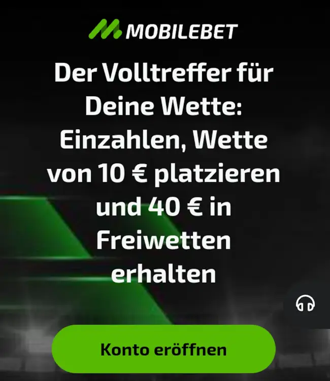 Mobilebet € 40 Gratiswetten