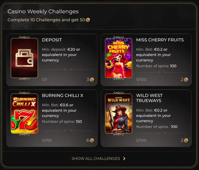 Casina Casino Challenges