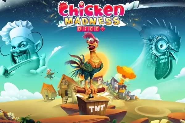 Chicken Madness Dice Logo