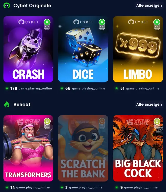 Cybet Casino Test