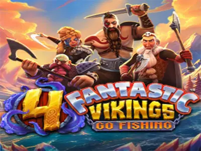 4 Fantastic Vikings Go Fishing Logo