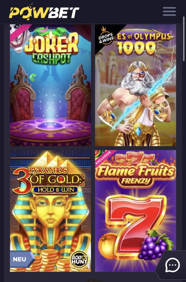 Powbet Casino test