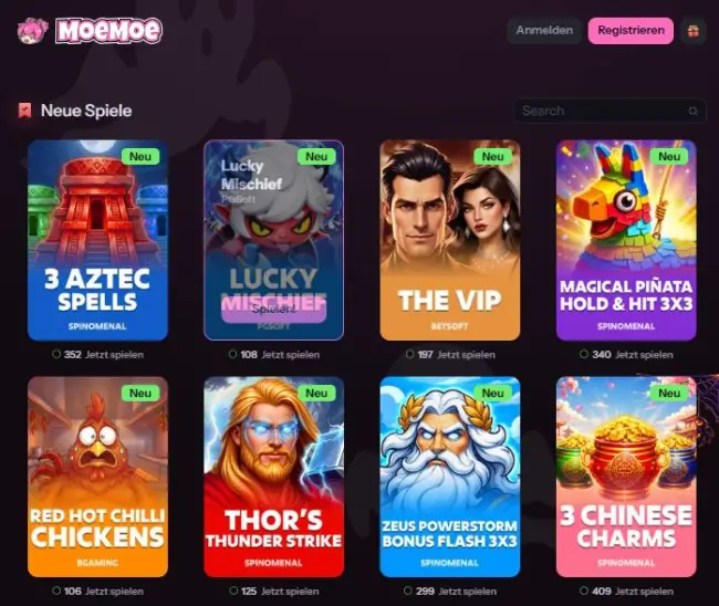 MoeMoe Casino Test