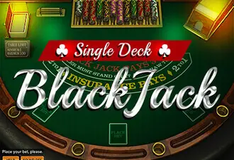 Single Deck Blackjack Logo
