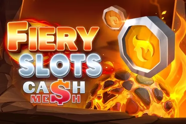 Fiery Slots Cash Mesh Logo