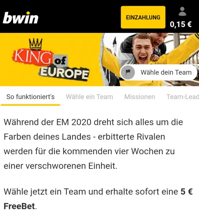 Bwin King of Europe