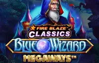 Fire Blaze: Blue Wizard Megaways Logo