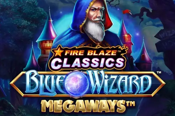 Fire Blaze: Blue Wizard Megaways Logo